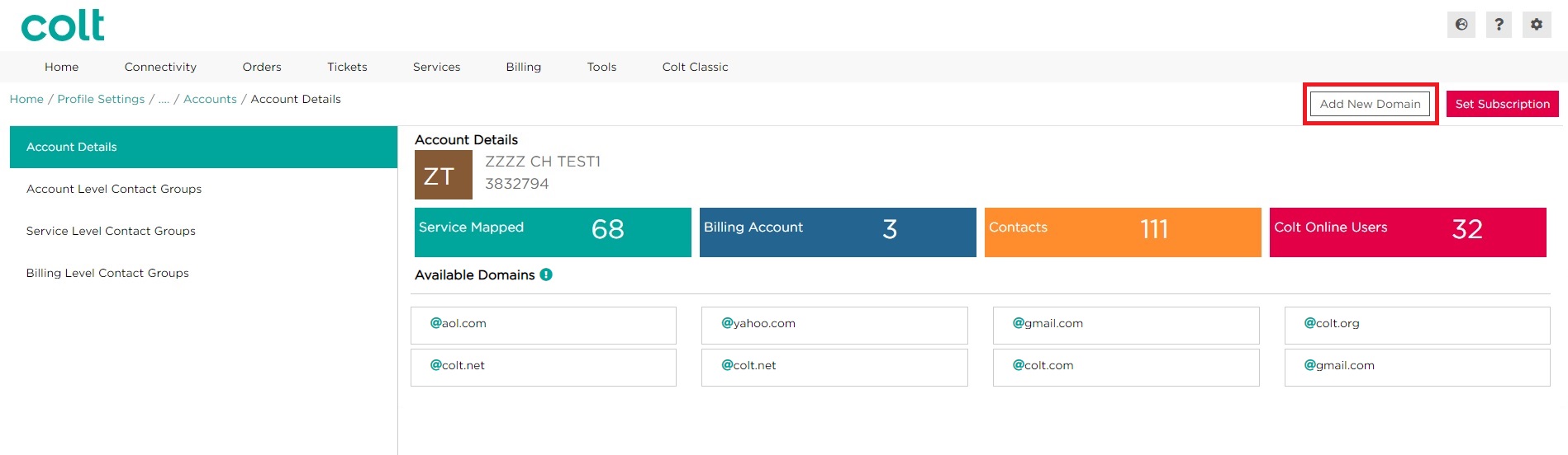 What does it mean to receive an error saying “Email domain not allowed ...